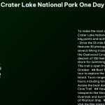 crater lake national park one day