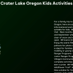 crater lake oregon kids activities