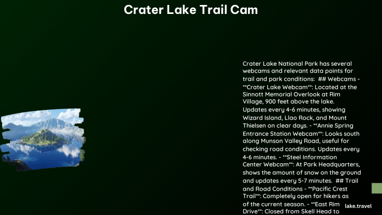 crater lake trail cam