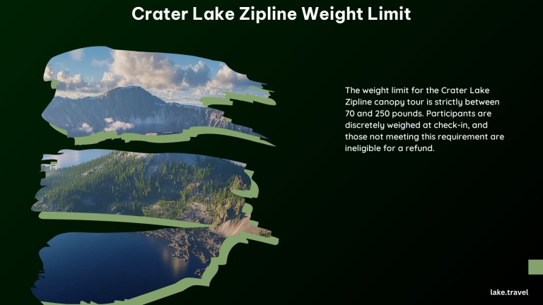 crater lake zipline weight limit