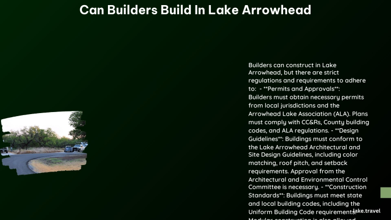 can builders build in lake arrowhead