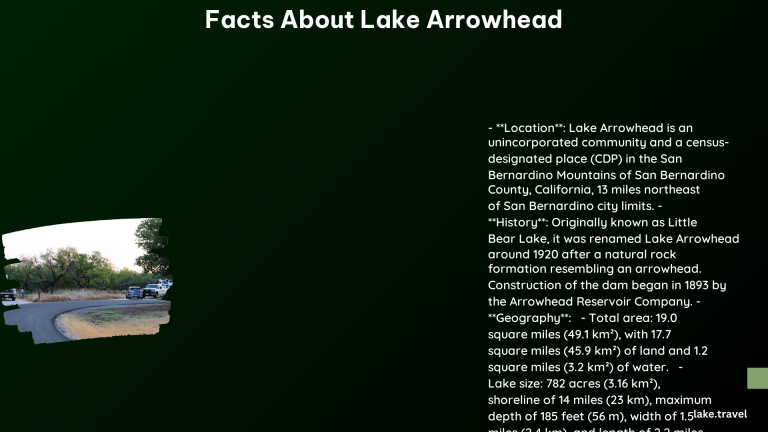 facts about lake arrowhead