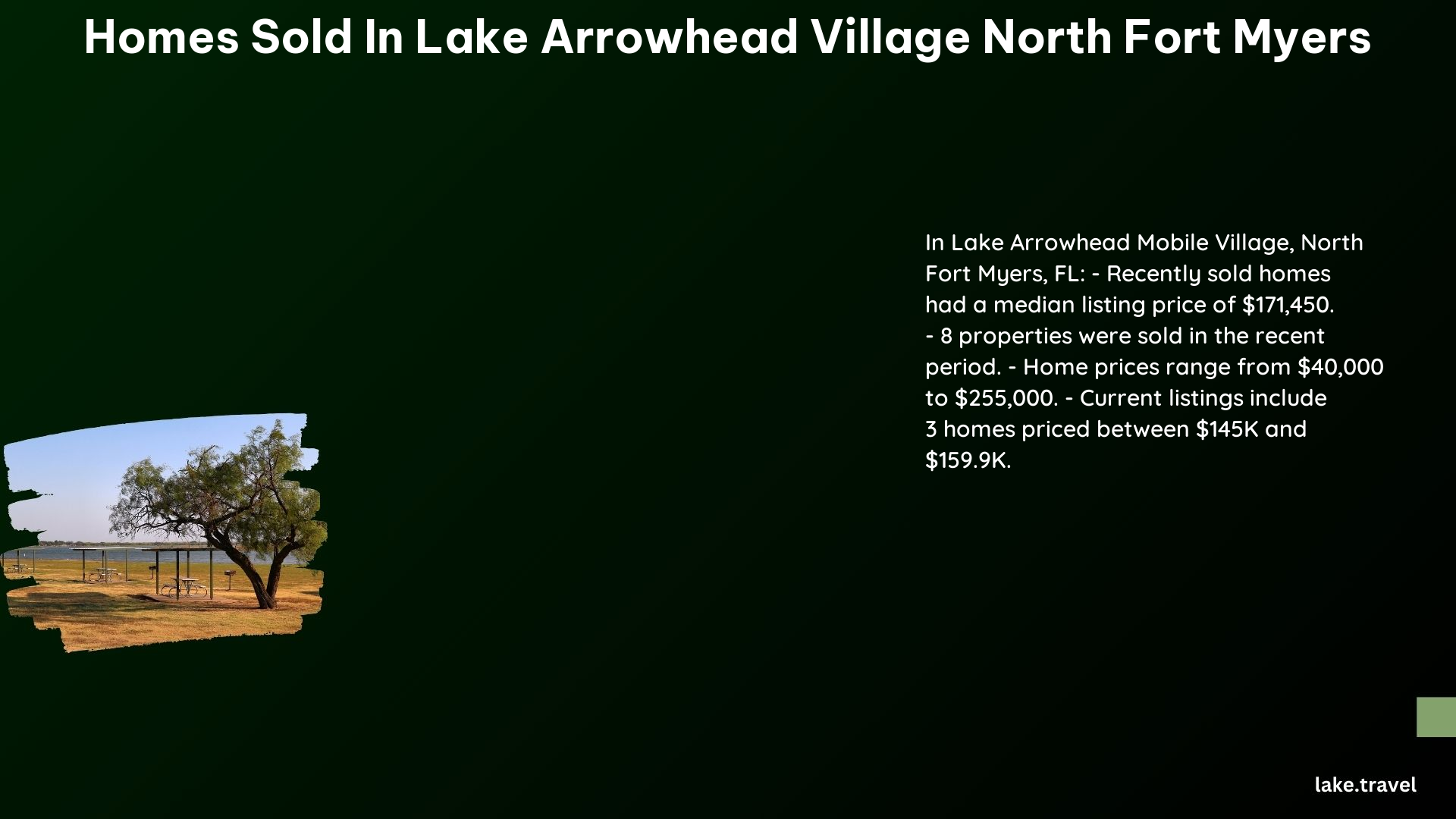 homes sold in lake arrowhead village north fort myers