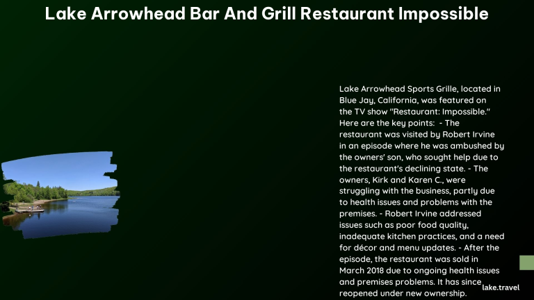 lake arrowhead bar and grill restaurant impossible