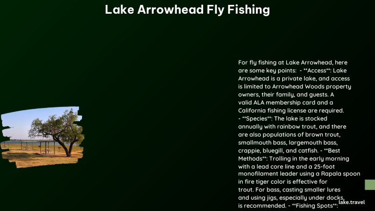 lake arrowhead fly fishing