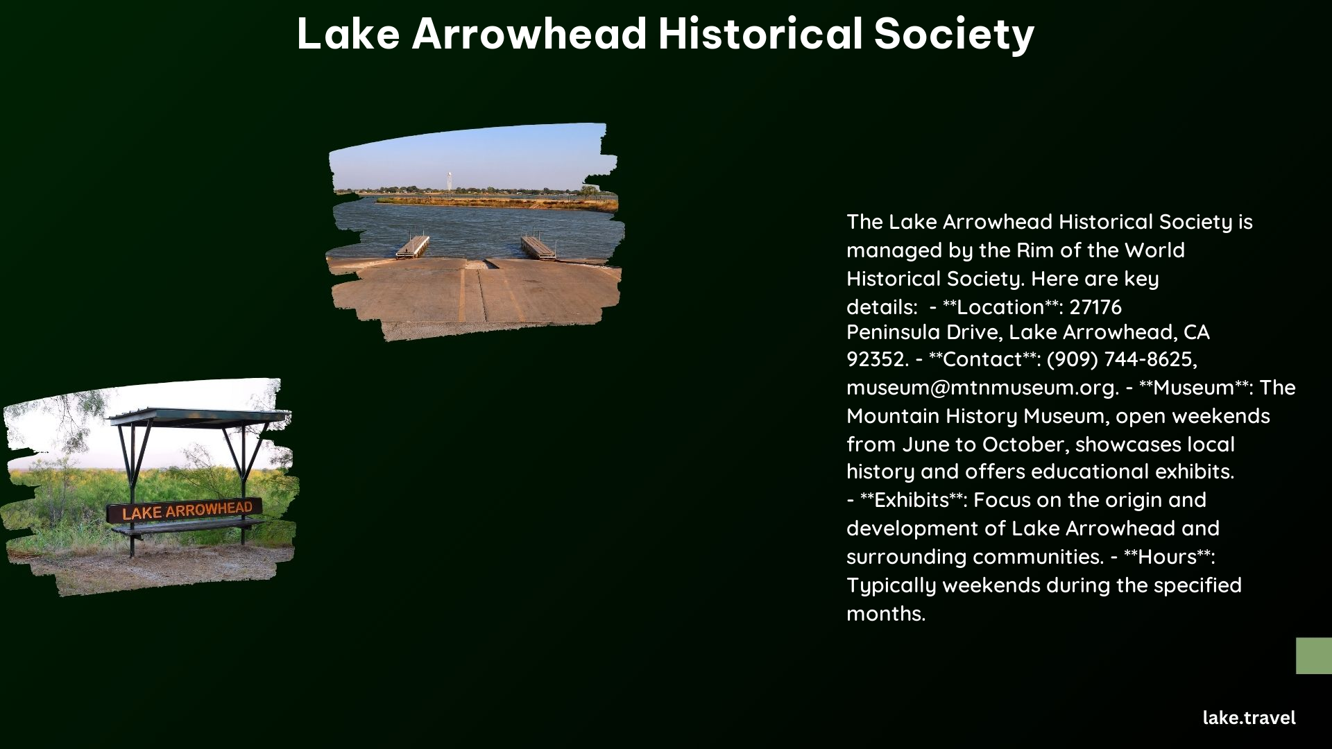 lake arrowhead historical society