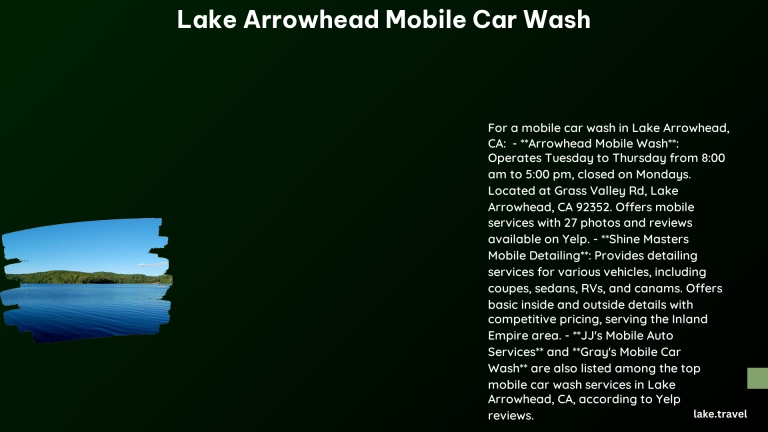 lake arrowhead mobile car wash