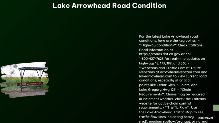 lake arrowhead road condition 1