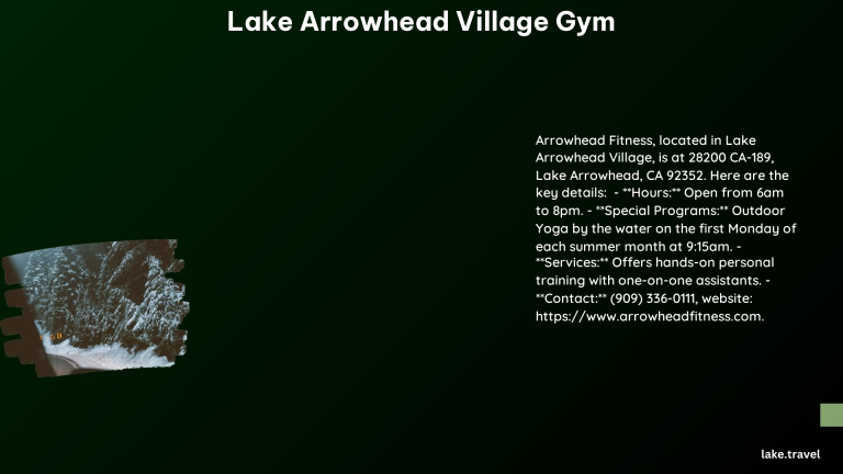 lake arrowhead village gym