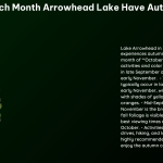 which month arrowhead lake have autumn